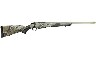 T3x Lite, Bolt Action Rifle, 7mm Rem Mag, 24.38" Fluted Barrel, 1:9.5 Twist, Threaded 5/8x24, Veil Alpine Camo, Synthetic Stock, Cerakote Barrel and Action, Green Color, Right Hand, 3Rd, 1 Mag, Includes Matching Muzzle Brake JRTXVA370