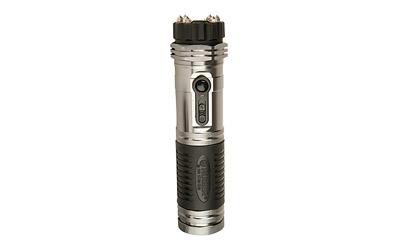 Tornado Stun Gun, 1,000,000 volts with Flashlight, Silver RSG1MVB