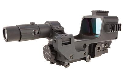 Machine Gun Reflex Sight (MGRS) Sight, 3X  Magnifier Fits 1913 Picatinny Rail, 3MOA Dot with 35MOA Segmented Circle, Interchangeable Ranging Knobs for M2 and M240, 3"x2" Viewing Area 2300005