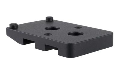 Accessory Ring Plate, Low Mount, Q-Loc, Fits Trijicon RMR, Anodized Finish, Black AC32117