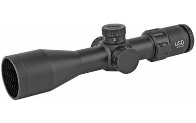 TS Series Rifle Scope, 3-12X44mm, 30mm Main Tube, Second Focal Plane, 1/10 Mil Adjustments, Black Finish, Triplex Reticle TS-12X SFP