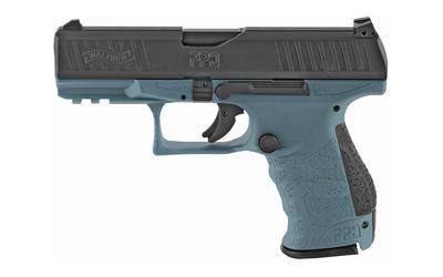 PPQ M2, Striker Fired, Full Size, 9MM,  4" Polymer Frame, Titanium Blue Frame, Black Slide, 15Rd, 2 Magazines 2796066BT