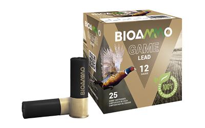 BIOAMMO, PHEASENT, 12 Gauge, 2.75", #6, 1-1/8 oz, Lead Shotshell, 25 Round Box BL3260