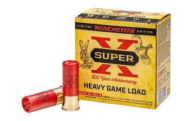Super-X, 12 Gauge, 2.75", #6, 1 1/4 oz, Pellet, 25 Round Box, 100 Year Anniversary X126100