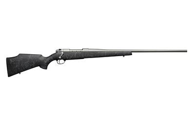 Mark V, WeatherMark, Bolt, 257 Wby, 26", Black With Grey Spiderweb Accents, Monte Carlo Composite with Aluminum Bedding Block , Right Hand, LXX Trigger, #2 Tactical Grey Cerakote, 3+1, 7 3/4 lbs. MWMM257WR6O