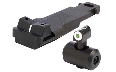 24/7 Big Dot Tritium Front, White Stripe Rear, Express Sight, Fits AK-47, Green with White Outline, 2 Dot, Includes replacment Windage AK-3003-3