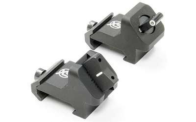 XTI Xpress Threat Interdiction Sight, Standard Dot Tritium Front, White Stripe Rear, Express Sight, Fits AR-15, AR-15 Angle Mount-Ambidextrous, Green w/White Outline AR-0007-4