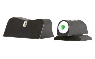 XS Sights, DXT Big Dot Tritium Front, White Stripe Express Rear, Fits S&W Bodyguard 380, Green with White Outline, installation kit included SW-0022P-5