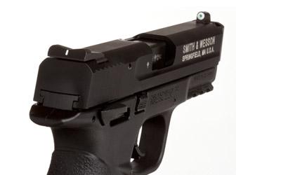 Big Dot Tritium Front, White Stripe Rear, Express Sight Set, Fits S&W M&P 22, Green with White Outline SW-0025S-3