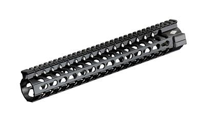 Slim Light Keymod Handguard, Fits AR-15, 12.25", Rifle Length, Keymod Includes All Tools, Parts, and Instructions, Black YHM-5260