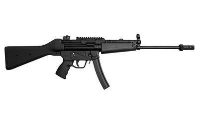 Z-5 Rifle, Semi-automatic, 9MM, 16.1" Barrel, Black Finish, Fixed A2 Stock, 30Rd, Includes 3-Lug-Mounted Flash Hider, MKE Hard Rifle Case, 2 Extra Take-Down Pins, Picatinny Style Optics Rail, Military Style Sling, 3 Magazines MKZ5R00009BK