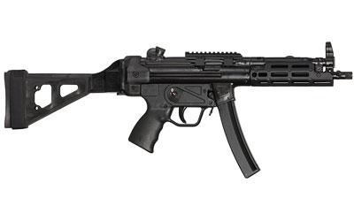 MKE Z-5RS SB Midwest Industries MLOK Rail with SB Tactical Folding Arm Brace, Semi-automatic, 9MM, 8.9" Barrel, Steel Frame, Black Finish, 30Rd, Roller-Lock, Delayed Blowback, Includes Carry Case, Three (3) 30-Round Magazines, Factory Cleaning Kit, Two (