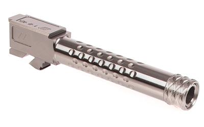 Dimpled Barrel, 9MM, Threaded, For Glock 17 (Does Not Fit Gen5), Gray Finish BBL-17-DS-GRY