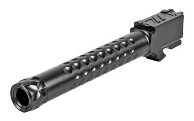 Dimpled Barrel, 9MM, Threaded, For Glock 17 Gen5, Black Finish BBL-17-V2-5G-TH-DLC