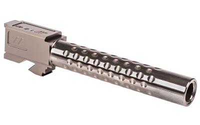 Dimpled Barrel, 9MM, For Glock 19 (Gen1-5), Gray Finish BBL-19-D-GRY