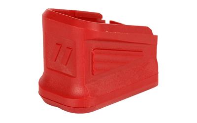 Polymer Base Pad +5, Base Pad, Red, For Glock 17 BPAD-G17-5-R