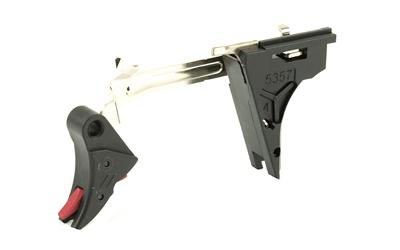 Pro Curved Drop in Trigger, Ultimate Kit, Fits Glock 9MM Gen 4, Black w/ Red Safety CFT-PRO-ULT-4G9-B-R