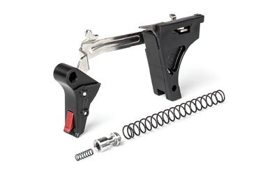 PRO Flat Drop in Trigger Kit, Fits Glock 9MM Gen 1-3, Black w/ Red Safety FFT-PRO-DRP-3G9-B-R