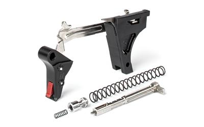 PRO Flat Drop-In Trigger, Ultimate Kit, Fits Glock 9MM Gen 1-3, Black w/ Red Safety FFT-PRO-ULT-3G9-B-R