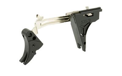 Fulcrum Drop in Trigger Kit, Adjustable 2-6 lbs,Fits Glock 40SW Gen 4, Black w/ Black Safety FUL-ADJ-DRP-4G40-B-B