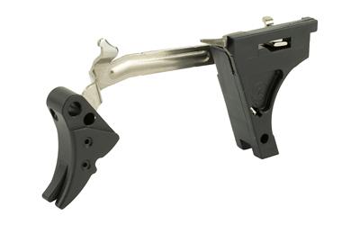 Fulcrum Drop in Trigger, Ultimate Kit, Adjustable 2-6 lbs, Fits Glock 10MM Gen 1-3, Black w/ Black Safety FUL-ADJ-ULT-10-B-B