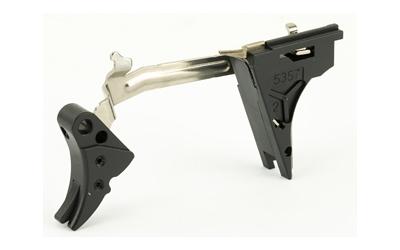 Fulcrum Drop in Trigger, Ultimate Kit, Adjustable 2-6 lbs, Fits Glock 10MM Gen 1-3 SF Models, Black w/ Black Safety FUL-ADJ-ULT-10SF-B-B