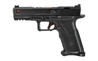 O.Z-9, Semi-automatic Pistol, 9MM, 4.5" Match Grade Barrel, Steel Frame, Polymer Grip, Black/Bronze Finish, 17Rd, ZEV Exclusive O.Z-9 Signature Slide, ZEV PRO Flat Face Trigger, ZEV O.Z-9 PRO Plus Magwell, ZEV O.Z-9 Custom SKB Case, Magpul PMAG 17 GL9 (Q