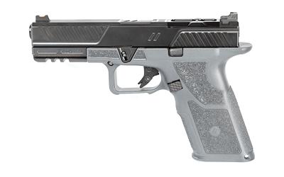 OZ9 Standard, Semi-automatic, Striker Fired, Polymer Frame Pistol, Full Size, 9MM, 4.49" Barrel, Black Slide/Gray Frame, Trigger Safety, Fiber Optic Front Sight, 17 Rounds, 2 Magazines OZ9-STD-COM-G