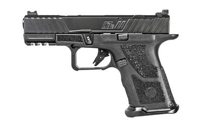 O.Z-9 Compact, Semi-automatic Pistol, 9MM, 4" Match Grade Barrel, Steel Frame, Polymer Grip, Custom Black Slide And Barrel, 15Rd, ZEV PRO Flat Face Trigger, ZEV Magwell OZ9C-CPT-B-B