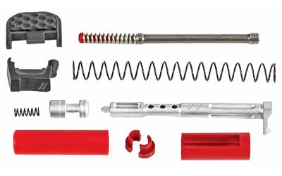 Zev Upper Parts Kit, 9MM, ZEV Skelotonized Firing Pin, ZEV PRO Firing Pin Spring, ZEV Polished FPS, ZEV FPS Lightened Spring, ZEV Aluminum Backplate, Extractor, Extractor Spring and Plunger PK-UPPER-9-PRO