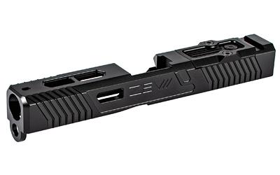 EXO Absolute Co-witness RMR Cut w/Cover, Stripped Slide, For Gen 3 Glock 19, Black Finish SLD-Z19-3G-EXO-RMR-DLC