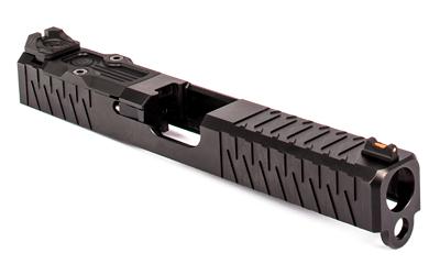 For Gen 3 Glock 19, Enhanced Socom, Complete Slide, Includes Sights, RMR Cover Plate and Zev Upper Parts Kit, Black Finish SLD.KIT-Z19-3G-ESOC-RMR-DLC