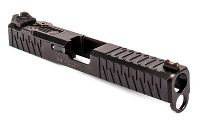 For Gen 4 Glock 19, Enhanced Socom, Complete Slide, Includes Sights, Delta Point Pro Cover Plate and Zev Upper Parts Kit, Black Finish SLD.KIT-Z19-4G-ESOC-DPP-DLC