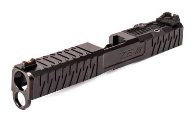 For Gen 4 Glock 19, Enhanced Socom, Complete Slide, Includes Sights, RMR Cover Plate and Zev Upper Parts Kit, Black Finish SLD.KIT-Z19-4G-ESOC-RMR-DLC