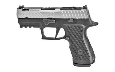Z320 XCOMPACT, Octane Gun Mod, Semi-automatic, 9MM, 3.6" Barrel, Polymer Frame, Black Frame/Titanium Gray Slide, Fiber Optic Combat Sights, RMR Optic Cut, ZEV RMR Cover Plate, Sig Sauer P320 X Series Flat Face Trigger, 2-15Rd Sig Sauer P320 Magazines GUN