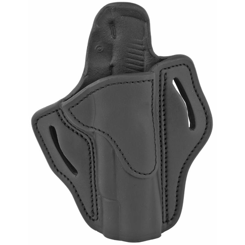 Belt Holster 1, Right Hand, Stealth Black Leather, Fits 1911 4" & 5" BH1-SBL-R