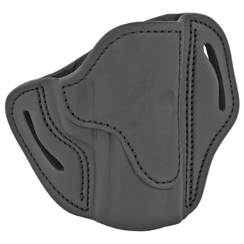 Belt Holster 2.4, Right Hand, Stealth Black Leather, Fits Sig P320C, P229, M11A1, Springfield XDMC, FN FIVE-SEVEN USG and MK2 BH2.4S-SBL-R