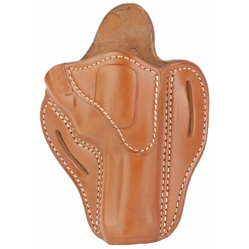 Revolver, Belt Holster, Size 2, Right Hand, Brown, S&W K Frame, Leather RVH-2-CBR-R