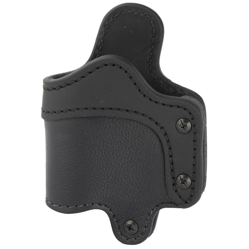 Ultra Custom Light Bearing, OWB Belt Holster, FitsSub-Compact Semi-Auto Pistols w/Light, Matte Finish, NightSky Black Leather, Right Hand UCLB-C-NSB-R