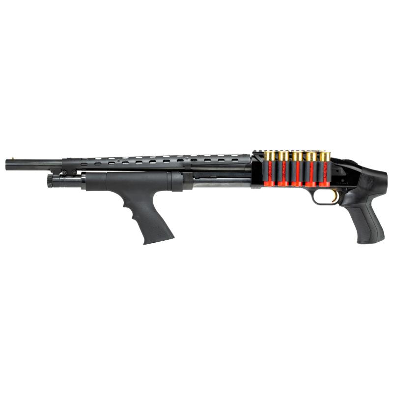 Gen II Side Saddle, 9 Shell Customizable, Fits Mossberg 500/590, Fits with Modifications Remington 870, Winchester SXP and Maverick 88, Black Finish A.5.10.2551