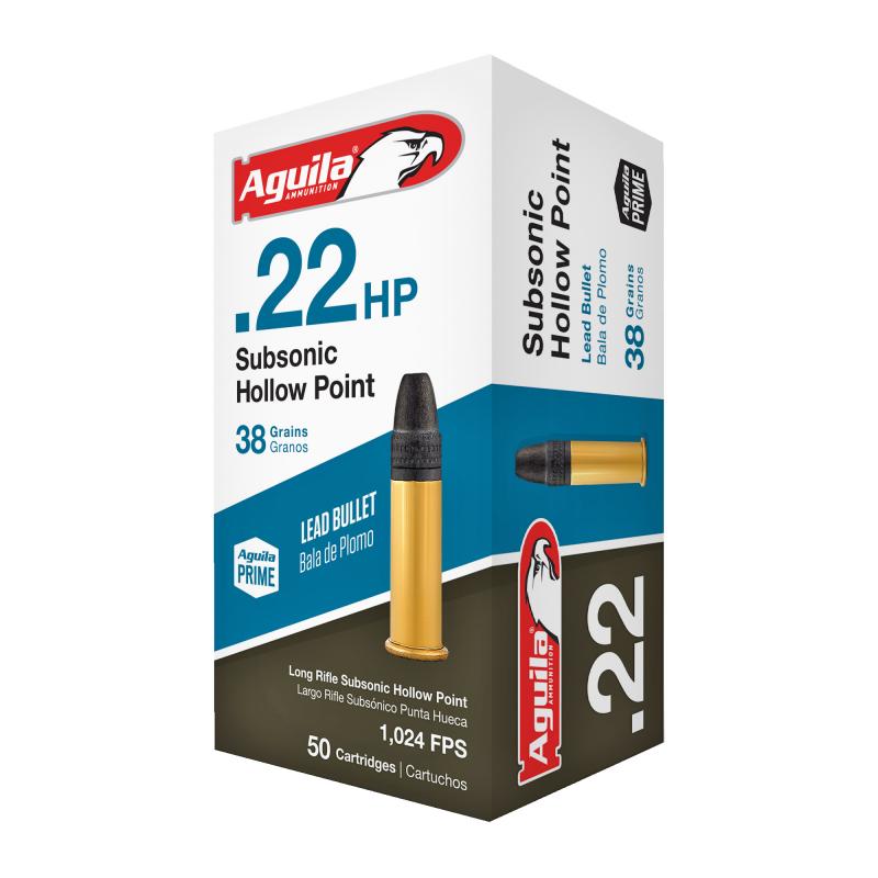 Rimfire, Subsonic, 22LR, 38Gr, Hollow Point, 50 Round Box 1B222268