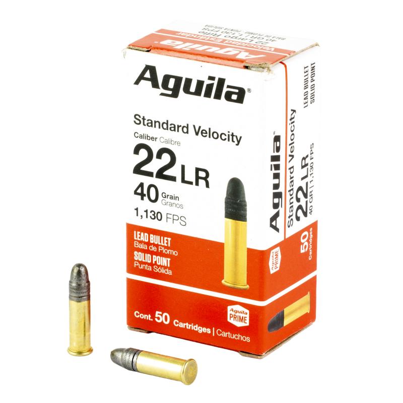 Rimfire, 22LR, 40 Grain, Solid Point, Standard Velocity, 50 Round Box 1B222332