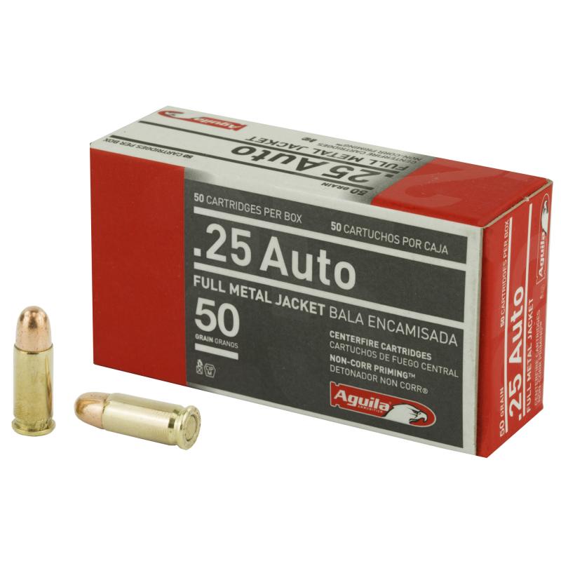 Aguila .25 Auto 50 Grain Full Metal Jacket