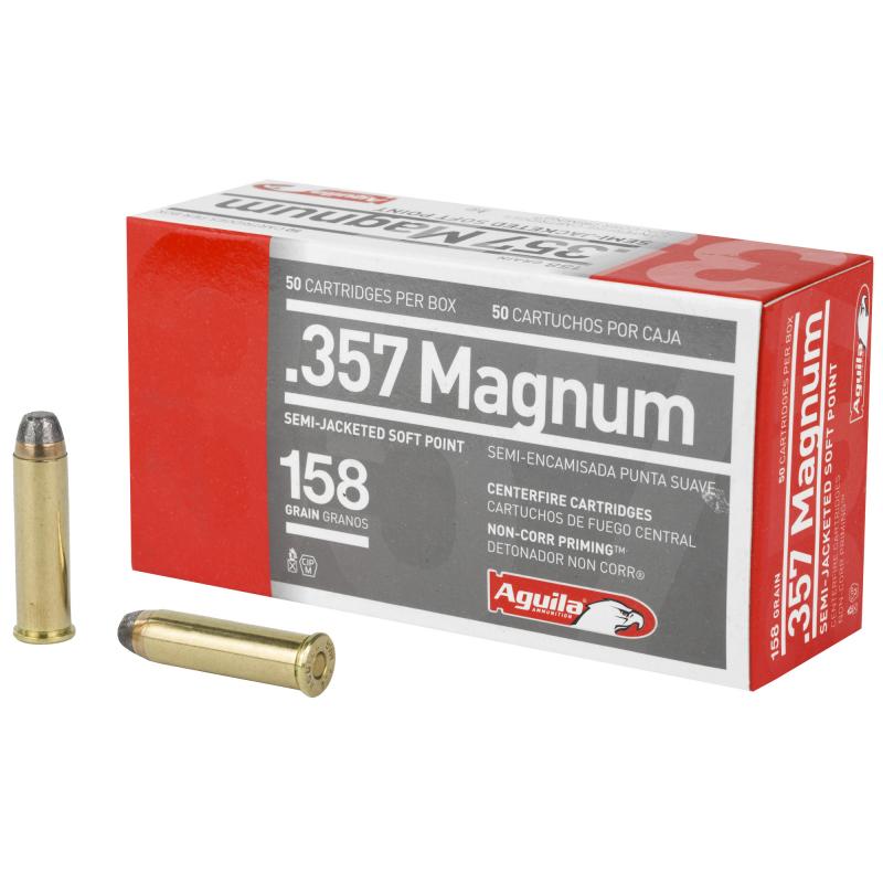 Aguila .357 Magnum 158 Semi-Jacketed Soft Point Box of 50