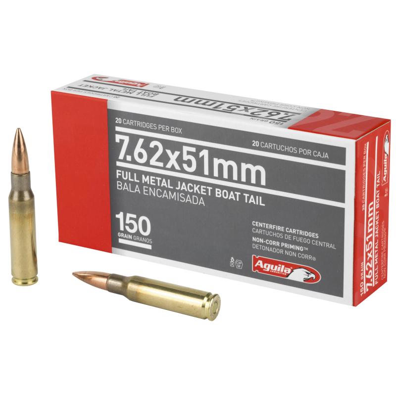 Aguila 7.62x51mm 150 Grain Full Metal Jacket Boattail
