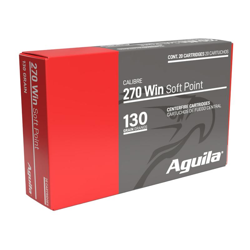 Rifle, 270 Winchester, 130 Grain, Soft Point, 20 Round Box 8053AG