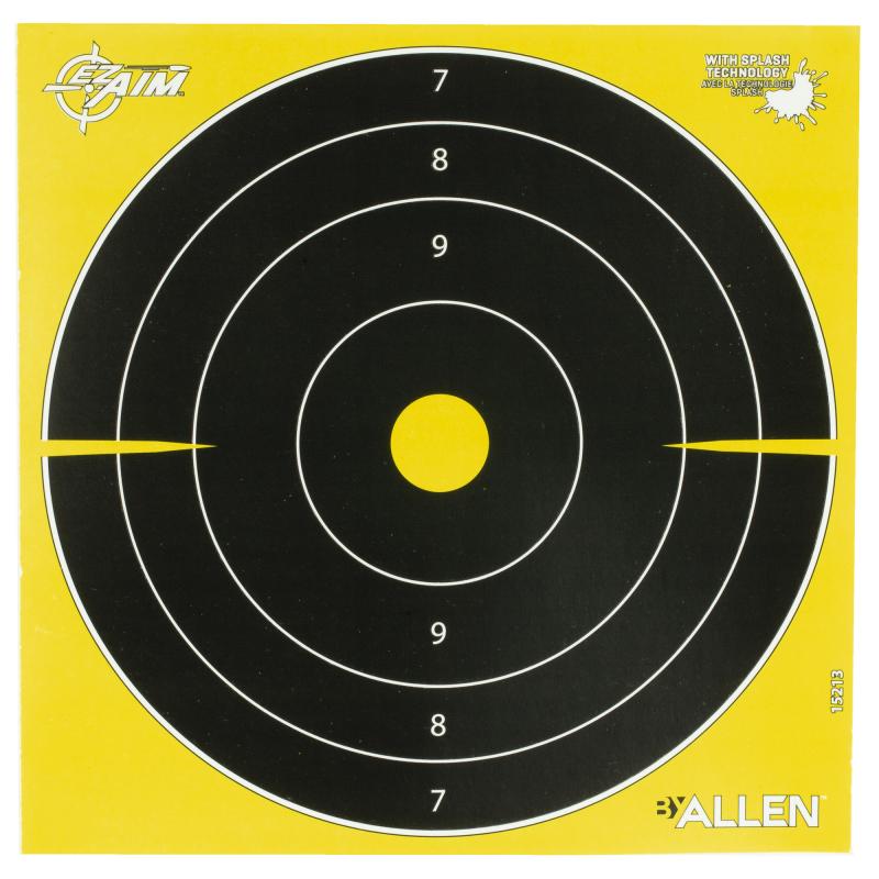 EZ AIM Non-Adhesive, Bullseye, 8x8", 25 Pack 15213