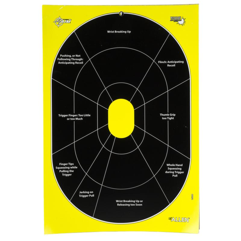 EZ AIM Adhesive, HG Trainer, 12.5"x18", 30 Pack, Black/Chartreuse 15220-30