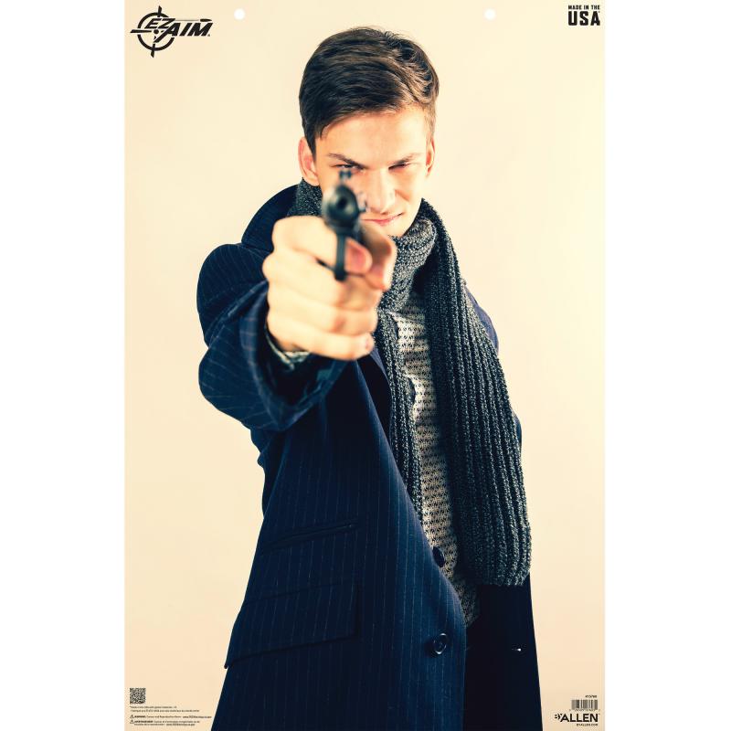 EZ AIM Paper, Photo Real Male Threat, 23x35", 50 Pack, Multi Color 15760