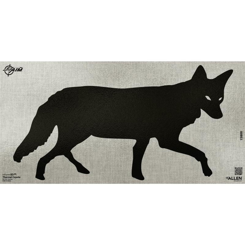 EZ AIM Thermal/Infared ID, Coyote Paper Target, 24"x12", Gray 15800